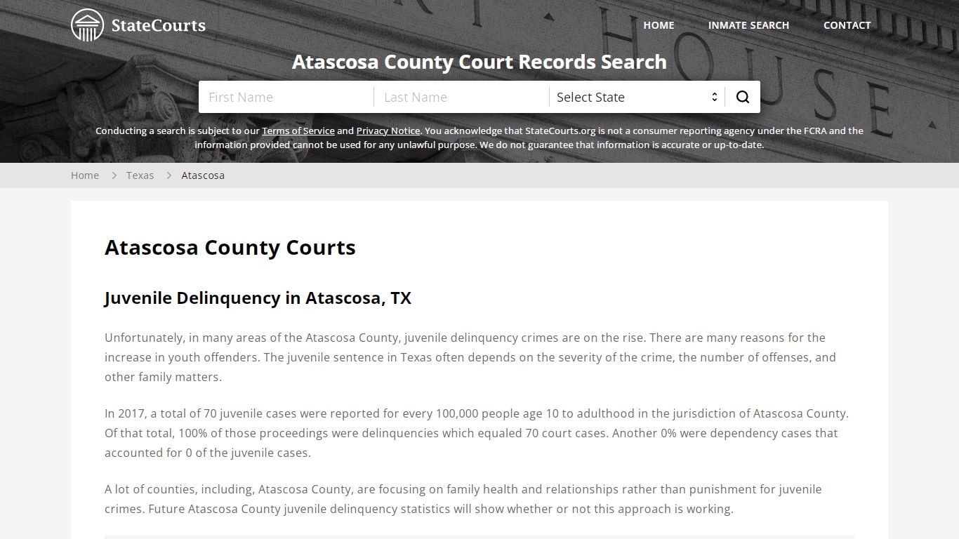 Atascosa County, TX Courts - Records & Cases - StateCourts